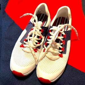 OluKai Wailuku Red, White & Navy Sneakers